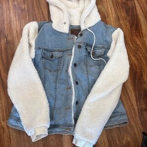 Denim Sherpa jacket